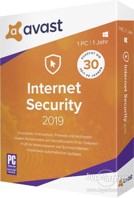 Antivirus - Avast! Internet Security 2019 - DODÁNÍ DO 30 MIN - foto 1