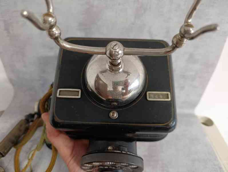 Velmi starý těžký dánský kovový telefon KTAS D08 - foto 7