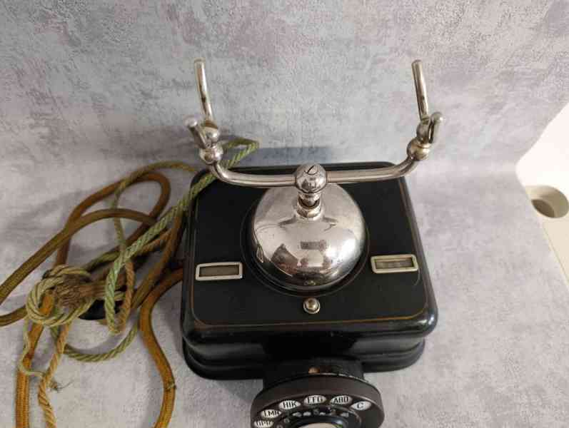 Velmi starý těžký dánský kovový telefon KTAS D08 - foto 6