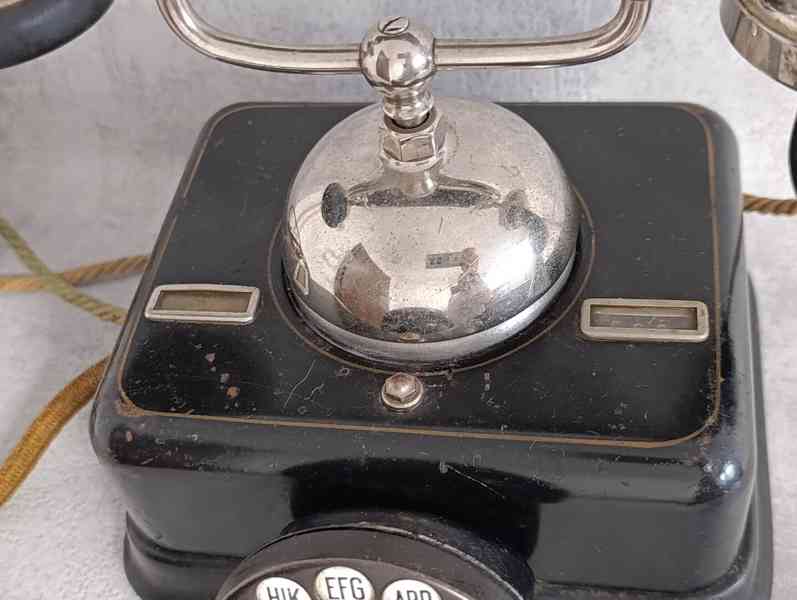 Velmi starý těžký dánský kovový telefon KTAS D08 - foto 15