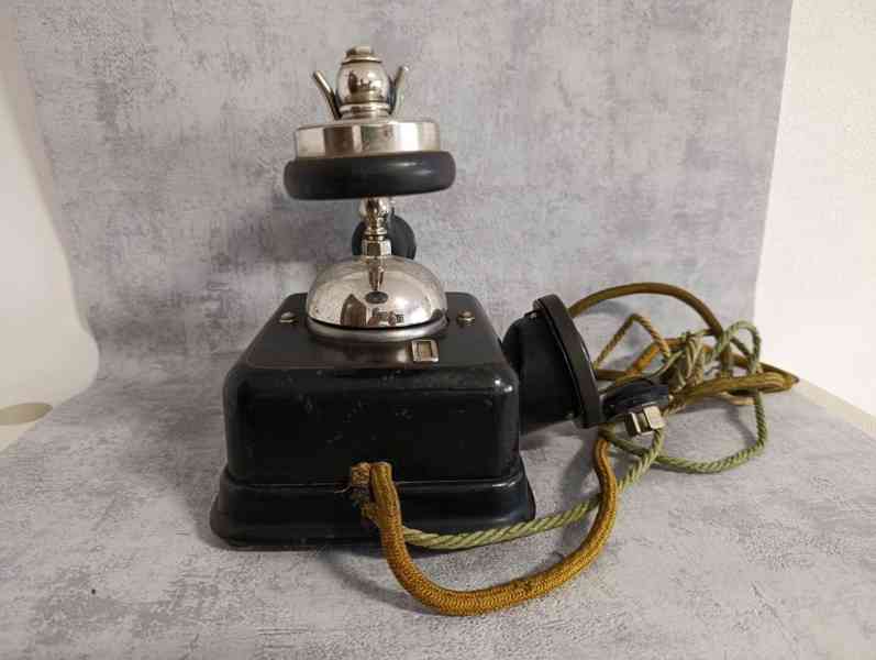 Velmi starý těžký dánský kovový telefon KTAS D08 - foto 11