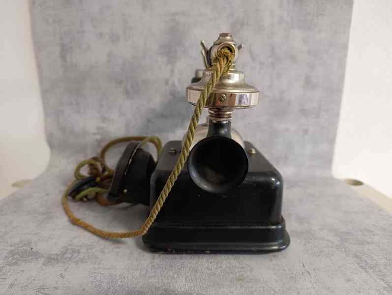 Velmi starý těžký dánský kovový telefon KTAS D08 - foto 10