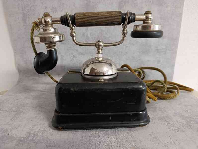 Velmi starý těžký dánský kovový telefon KTAS D08 - foto 9