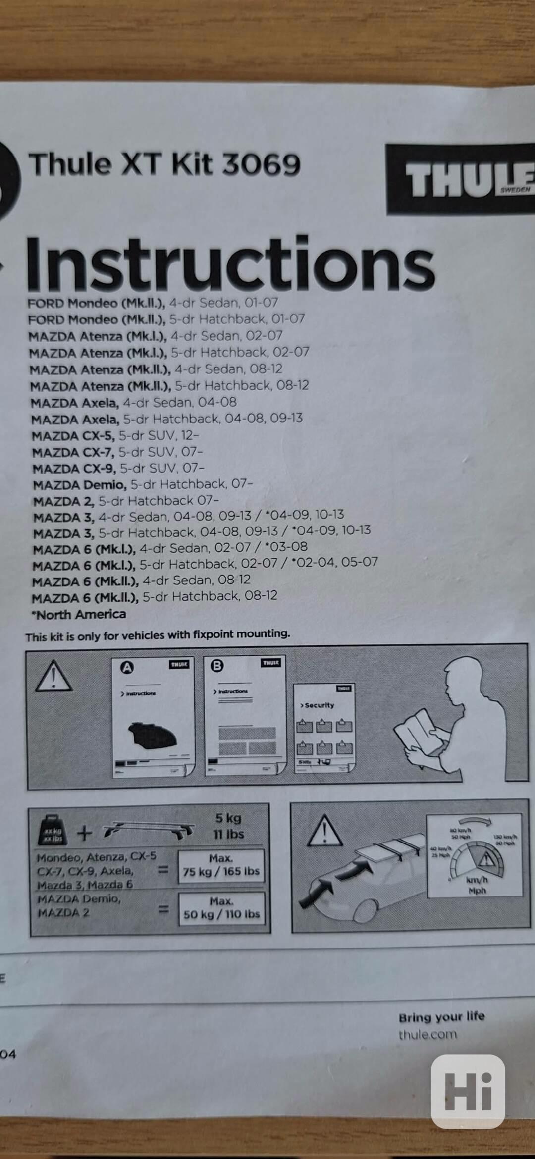 Střešní nosiš Thule XT Kit 3069 - foto 1