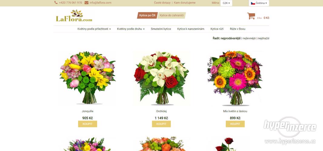 Pronájem profesionálního E-shopu pro floristy - foto 3