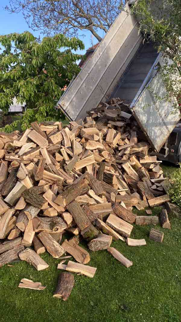 Štípané palivové dřevo tvrdé 33 cm