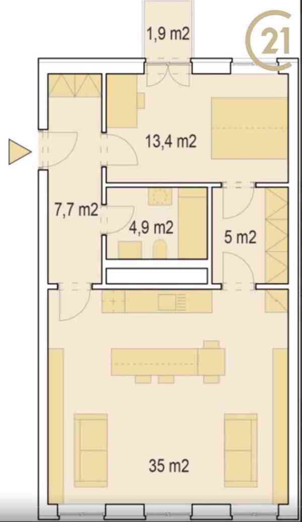 Prodej bytu 2+kk do OV, 66 m2, novostavba, balkón, Svitavy - foto 1