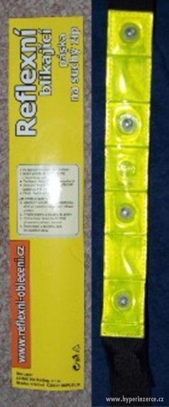 Reflexní páska na oděv s LED diodami – žlutá - foto 1