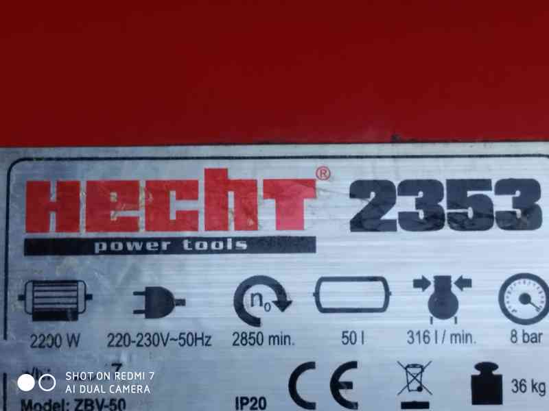 Prodám 2-pístový kompresor Hecht 2353 - 50 LITRŮ.  - foto 5