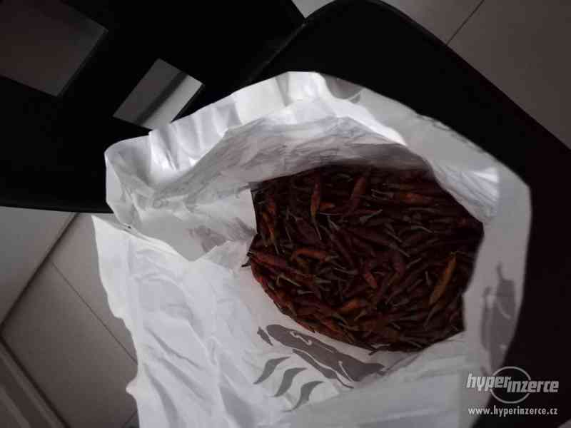 Sušené chilli papričky - feferonky - foto 3