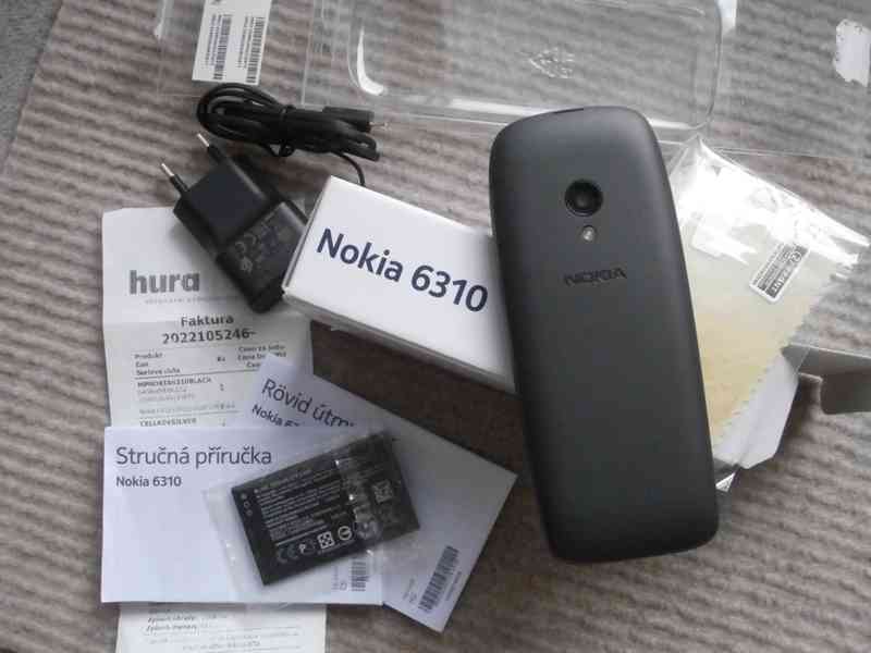 Telefon Nokia 6310 dual SIM, černý, záruční list - foto 4