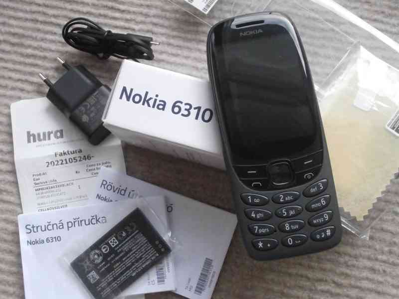 Telefon Nokia 6310 dual SIM, černý, záruční list - foto 1