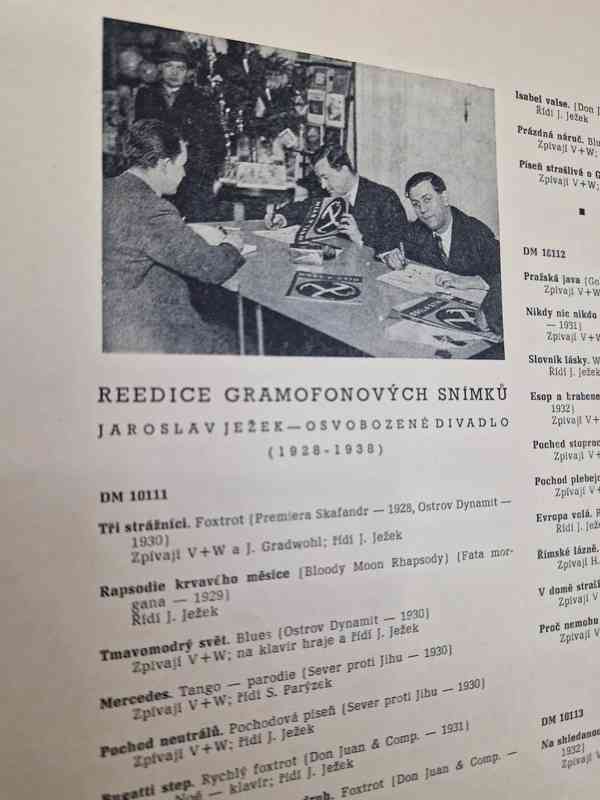 LP Osvobozené divadlo 1928 -1938, V+W, Jar. Ježek, Supraphon - foto 5