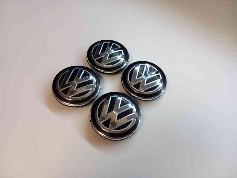 Středové krytky Vw, 65x56mm, Nové logo struktura - foto 6