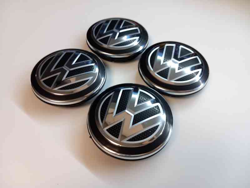 Středové krytky Vw, 65x56mm, Nové logo struktura - foto 5