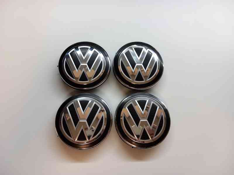 Středové krytky Vw, 65x56mm, Nové logo struktura - foto 1
