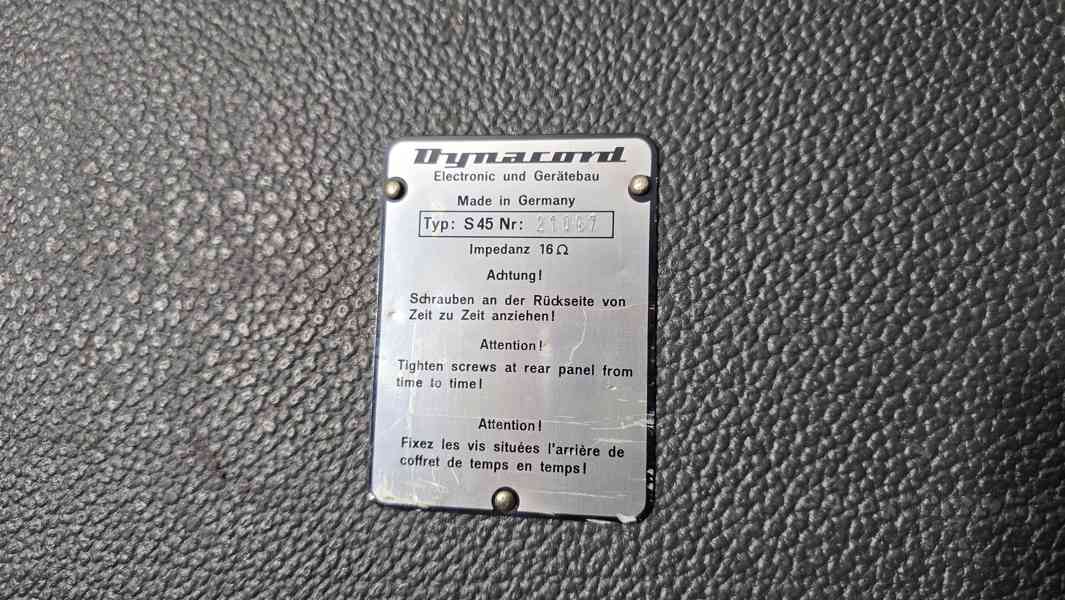 Dynacord S45 reprosoustavy Německo 1968 výborný zvuk - foto 4
