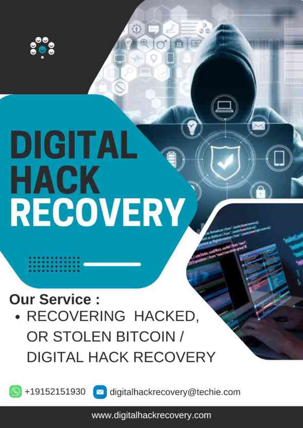 DIGITAL HACK RECOVERY EXPERT TO RECOVER STOLEN  BITCOIN INVE - foto 2