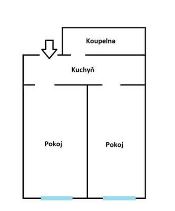 Pronájem 2+1, 55m2 (Liberec - centrum, ul. Tatranská) - foto 7
