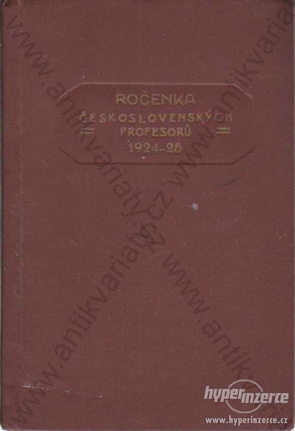 Ročenka československých profesorů 1924/25 - foto 1