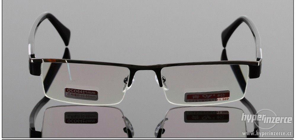 Elegantní brýle na čtení +1,0 / 1,5 / 2,0 / 2,5 dio+pouzdro, - foto 4