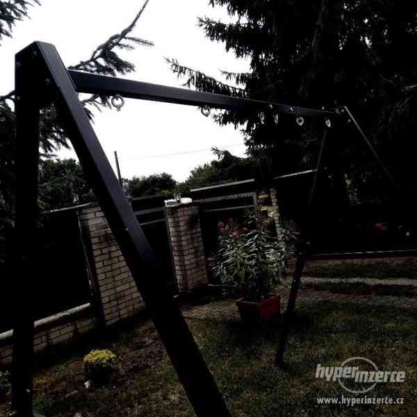 zahradni ocel houpacka na zahradu skládací 200 kg - foto 31