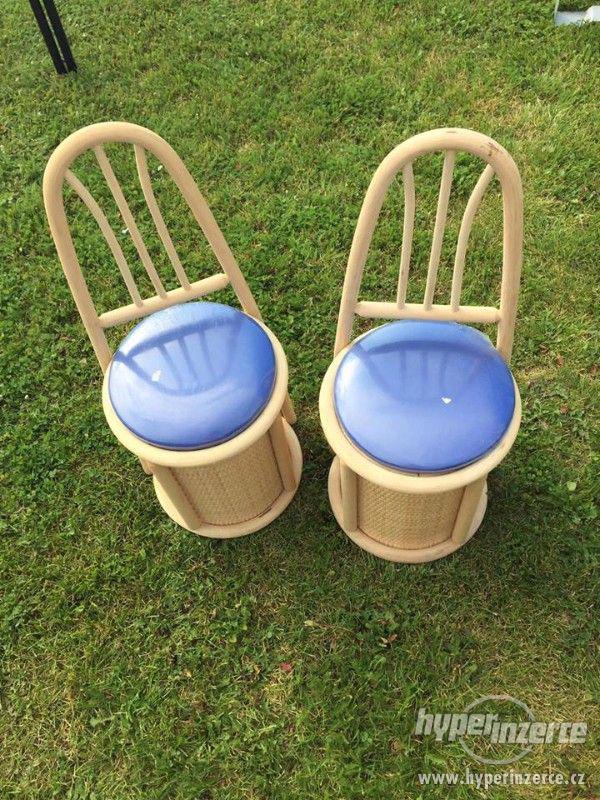 Nové židličky ratanové - foto 1