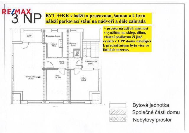 Nový podkrovní byt 3+kk s prosklenou lodžií, parkovacím stáním a zahradou, Staškova, Olomouc-Holice - foto 5