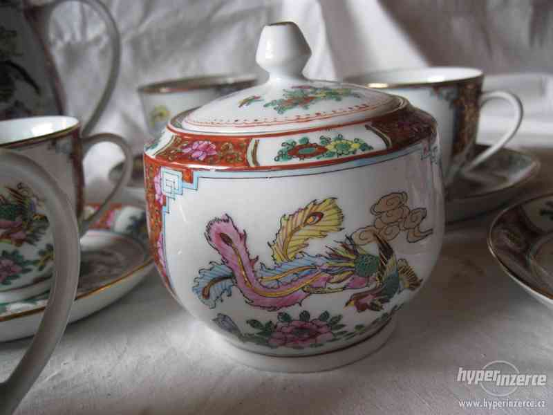 Čínský porcelánový kávový servis - foto 2
