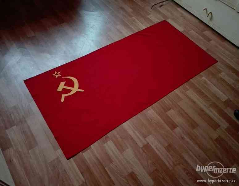 Vlajka Sovietsky Zväz veľká 74,5x 156 cm - foto 1