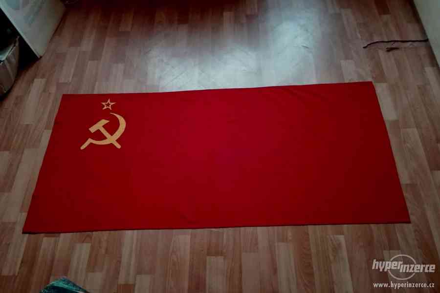 Vlajka Sovietsky Zväz veľká 74,5x 156 cm - foto 2