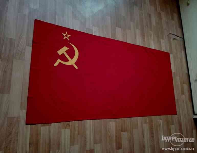Vlajka Sovietsky Zväz veľká 74,5x 156 cm - foto 3