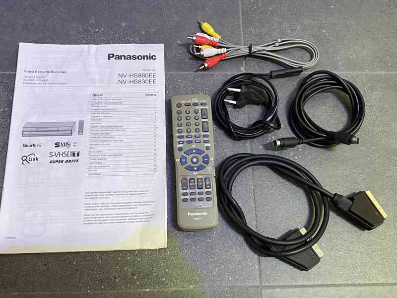 S-VHS-ET videorekordér Panasonic NV-HS830 v TOP stavu - foto 9