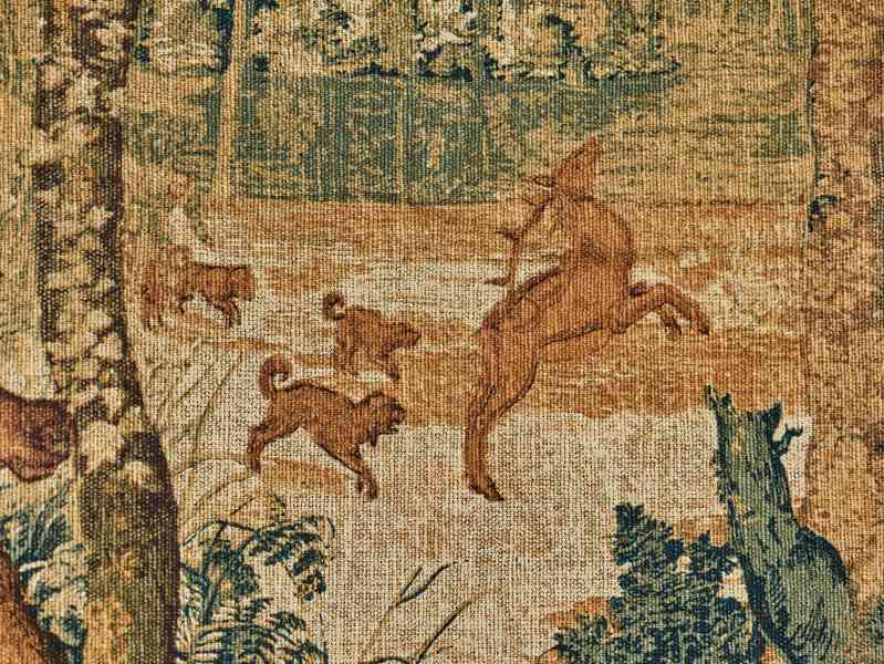 Gobelín / tapiserie s loveckým motivem 123 X 182 cm - foto 4