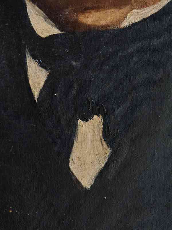 Dvojice historických portrétních maleb 19. století  - foto 5