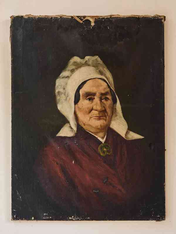 Dvojice historických portrétních maleb 19. století  - foto 7