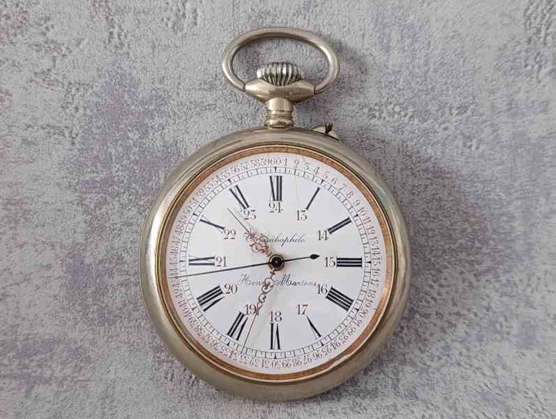 Obrovské kapesní hodinky - 66mm, 180g, centralní ručička - foto 15