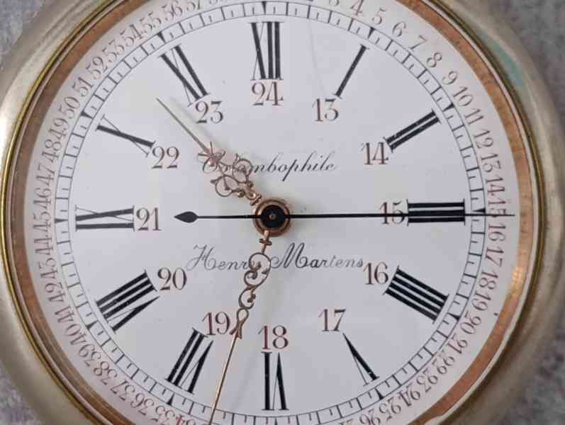 Obrovské kapesní hodinky - 66mm, 180g, centralní ručička - foto 18