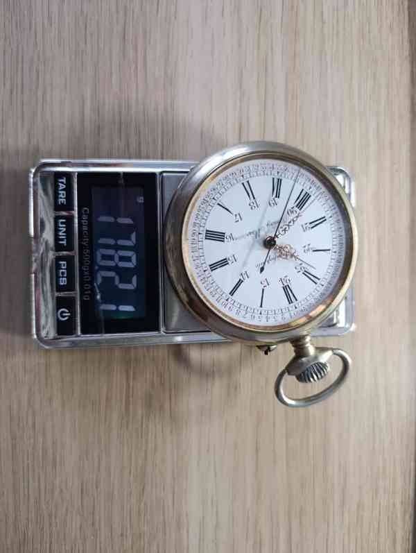 Obrovské kapesní hodinky - 66mm, 180g, centralní ručička - foto 20