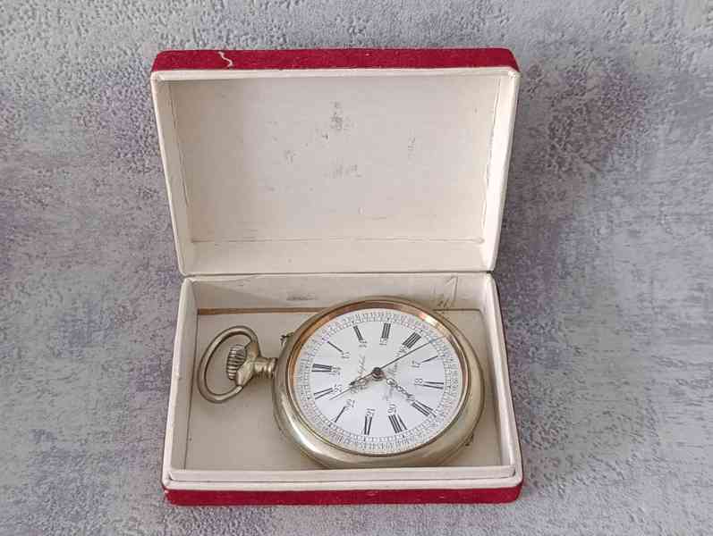 Obrovské kapesní hodinky - 66mm, 180g, centralní ručička - foto 3