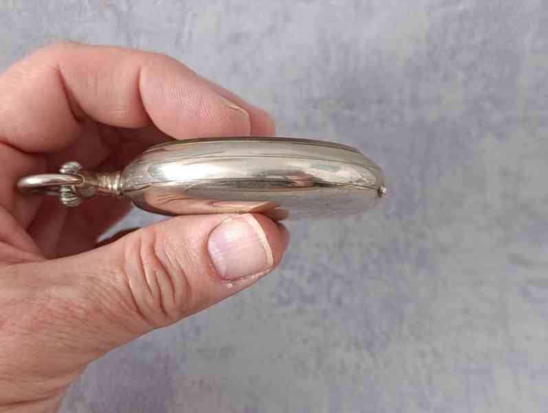 Obrovské kapesní hodinky - 66mm, 180g, centralní ručička - foto 10