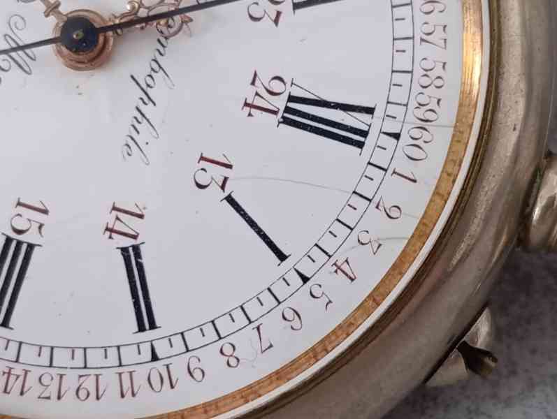 Obrovské kapesní hodinky - 66mm, 180g, centralní ručička - foto 4