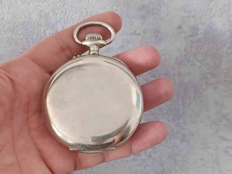 Obrovské kapesní hodinky - 66mm, 180g, centralní ručička - foto 13