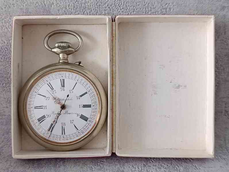 Obrovské kapesní hodinky - 66mm, 180g, centralní ručička - foto 2