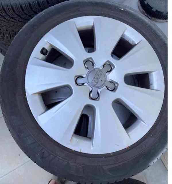Orig. sada alu. kol z audi A4, rozměr 17 - foto 2