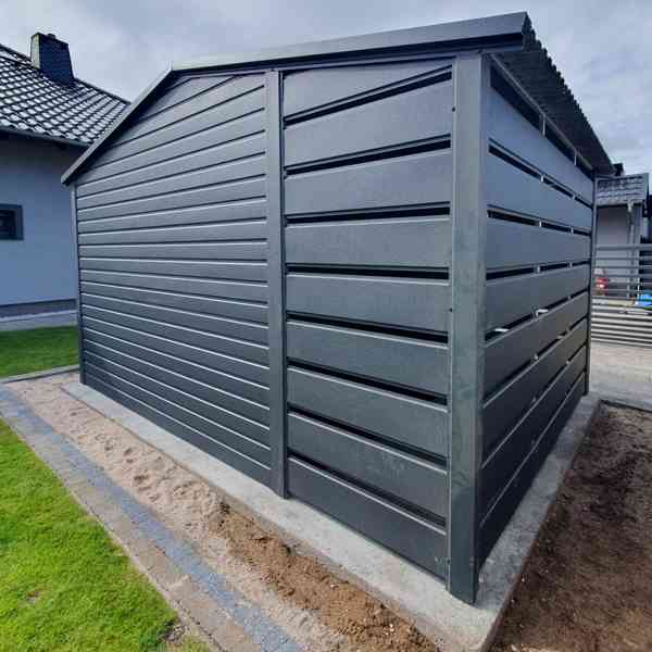 Zahradní domek 2,5x2,5m přístřešek 0,9x2,5m Okno dveře TS711 - foto 2