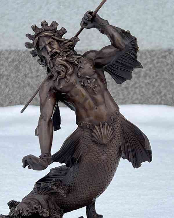 Bronzová socha soška - Poseidon - foto 8