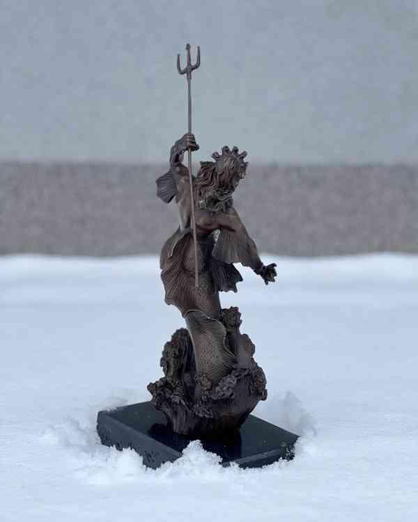 Bronzová socha soška - Poseidon - foto 5