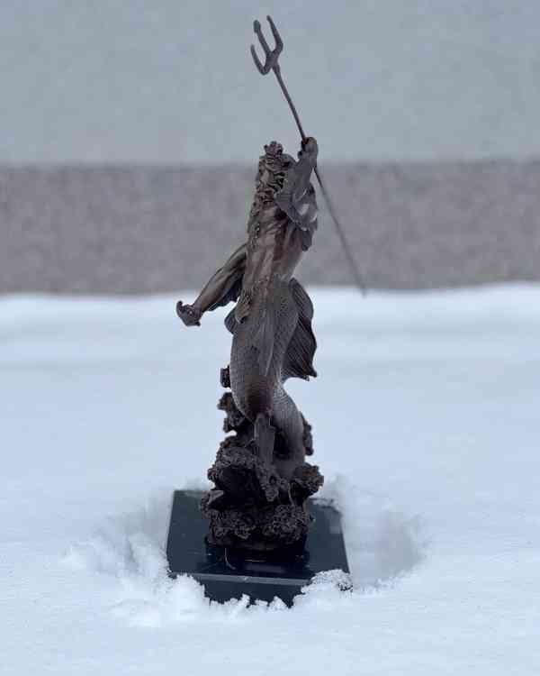 Bronzová socha soška - Poseidon - foto 3
