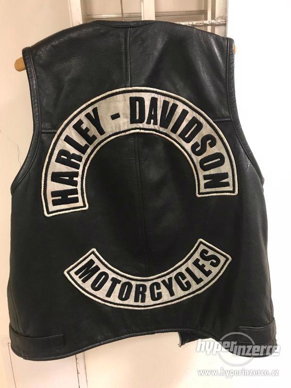 Kožená vesta Harley Davidson - foto 1